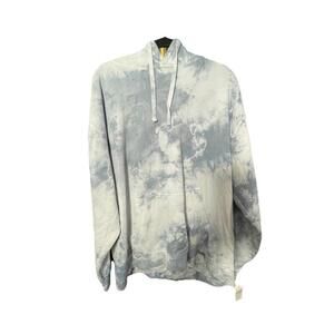 NWT Original Paperbacks Blue Crystal Wash Tie-Dye Hoodie Men's XXL READ*